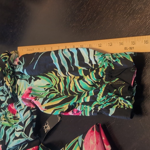 New York & Company Multi Color Floral Dress 100% Cotton Size M - Picture 9 of 13